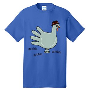 Cute Hand Turkey Pilgrim Gobble Thanksgiving Day Costume Gift Tall T-Shirt