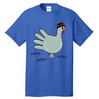 Cute Hand Turkey Pilgrim Gobble Thanksgiving Day Costume Gift Tall T-Shirt