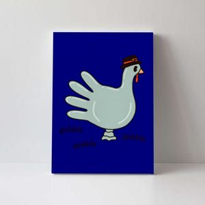 Cute Hand Turkey Pilgrim Gobble Thanksgiving Day Costume Gift Canvas