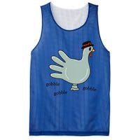 Cute Hand Turkey Pilgrim Gobble Thanksgiving Day Costume Gift Mesh Reversible Basketball Jersey Tank