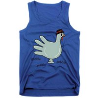 Cute Hand Turkey Pilgrim Gobble Thanksgiving Day Costume Gift Tank Top