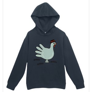 Cute Hand Turkey Pilgrim Gobble Thanksgiving Day Costume Gift Urban Pullover Hoodie