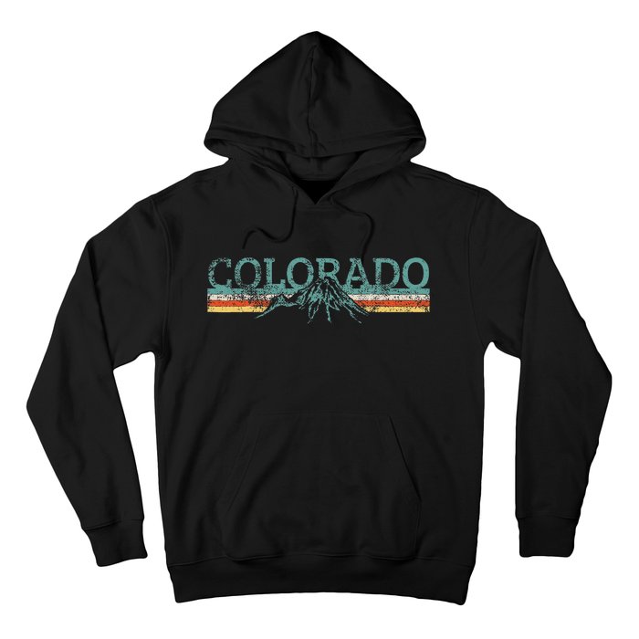 Colorado Hiking Travel Retro Hoodie