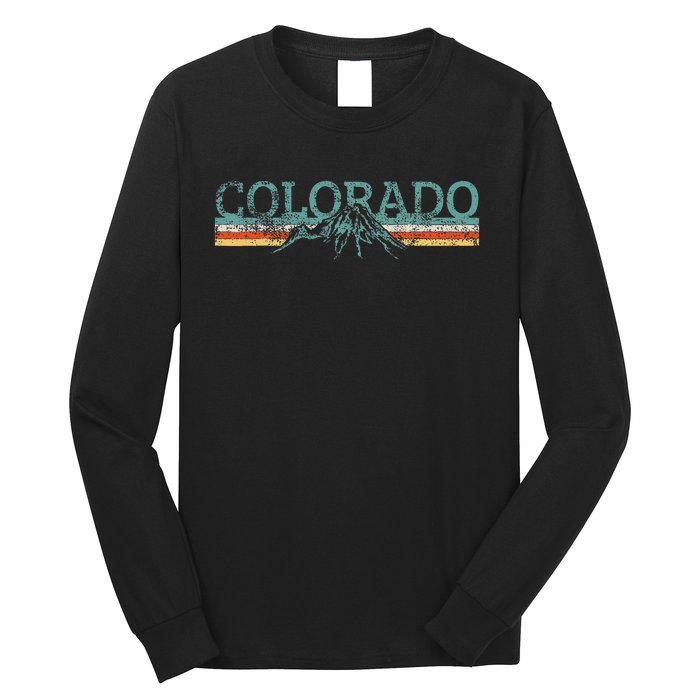 Colorado Hiking Travel Retro Long Sleeve Shirt