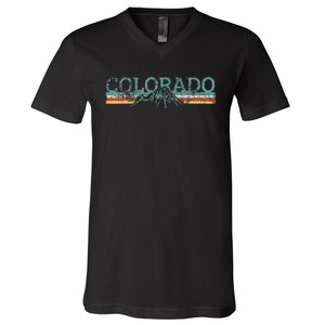 Colorado Hiking Travel Retro V-Neck T-Shirt