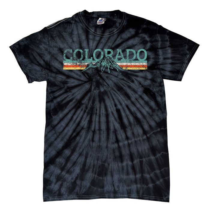 Colorado Hiking Travel Retro Tie-Dye T-Shirt