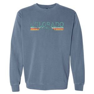 Colorado Hiking Travel Retro Garment-Dyed Sweatshirt