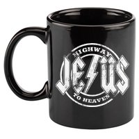 Christian Highway To Heaven Rock N Roll Jesus 11oz C Handle Ceramic Mug