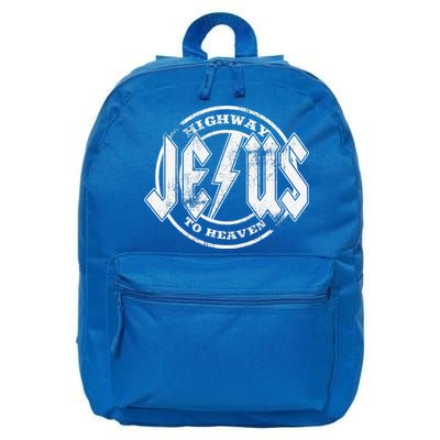 Christian Highway To Heaven Rock N Roll Jesus 16 in Basic Backpack