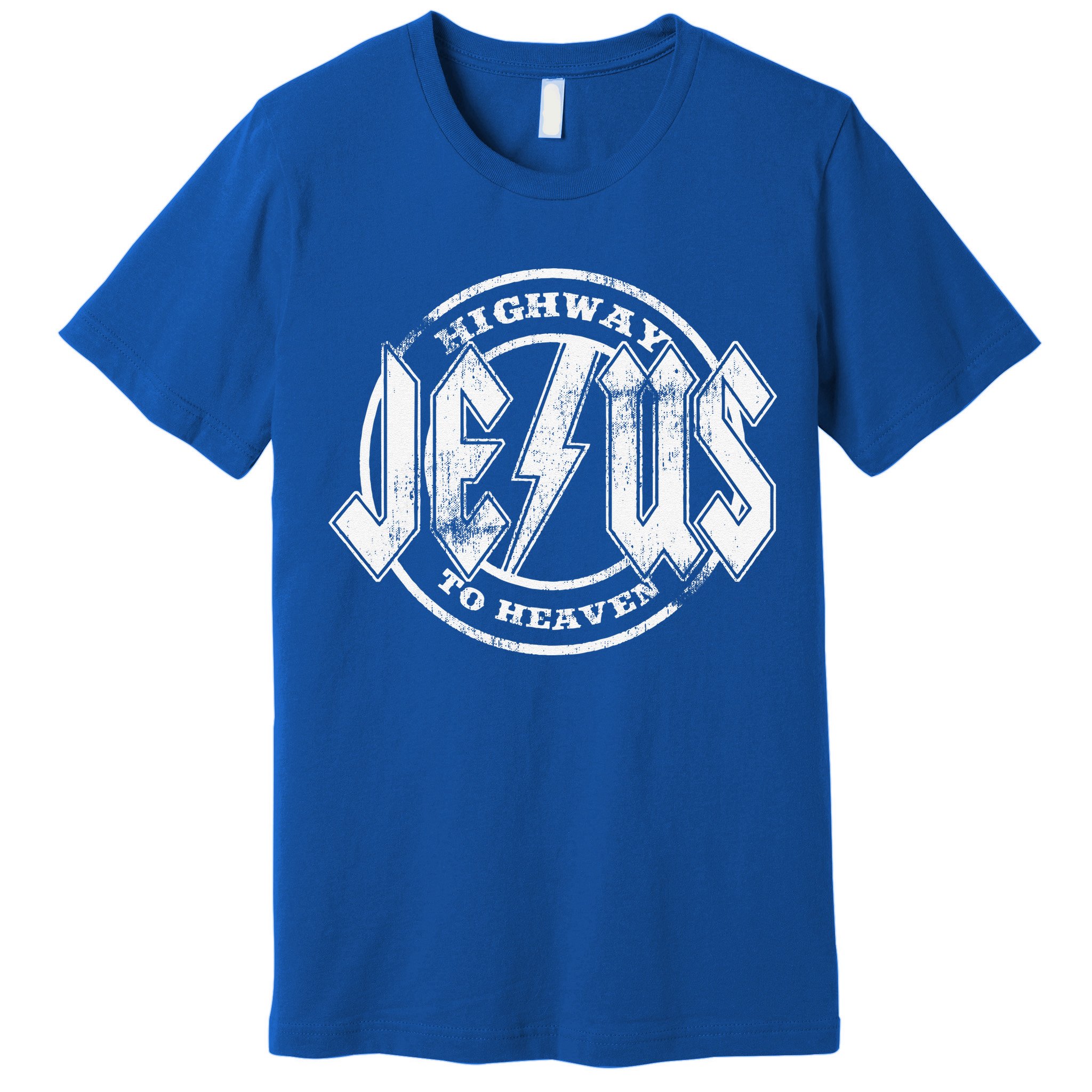 Christian Highway To Heaven Rock N Roll Jesus Premium T-Shirt