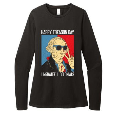 Colonial Happy Treason Day Independence Day Fun 4th Of July Womens CVC Long Sleeve Shirt