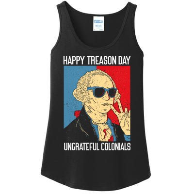 Colonial Happy Treason Day Independence Day Fun 4th Of July Ladies Essential Tank