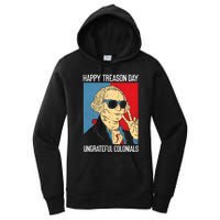 Colonial Happy Treason Day Independence Day Fun 4th Of July Women's Pullover Hoodie