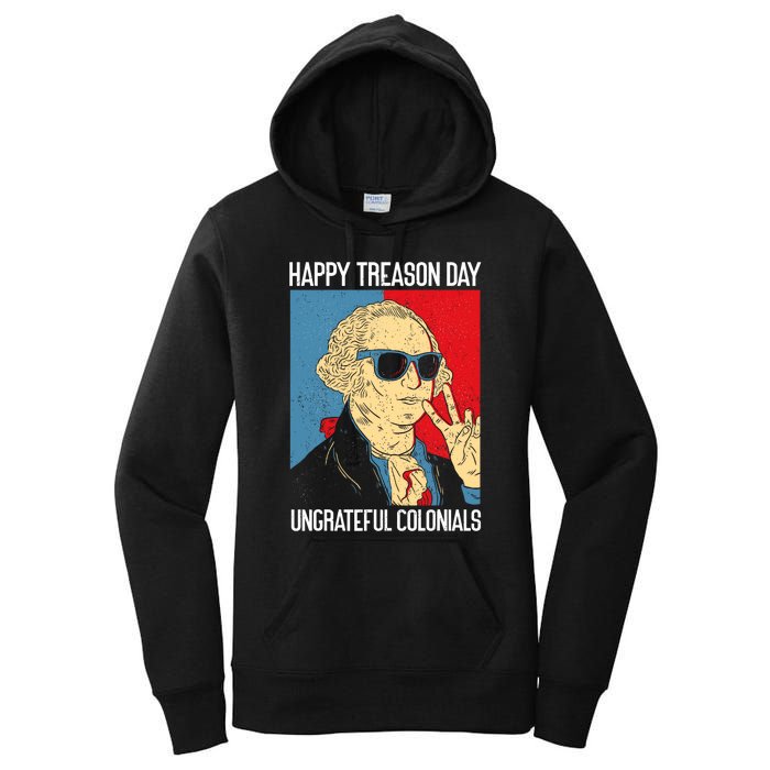 Colonial Happy Treason Day Independence Day Fun 4th Of July Women's Pullover Hoodie