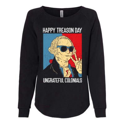 Colonial Happy Treason Day Independence Day Fun 4th Of July Womens California Wash Sweatshirt