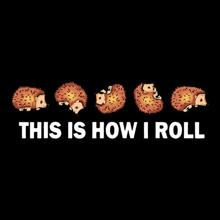 Cute Hedgehog This Is How I Roll Hedgehog Performance Shirt
