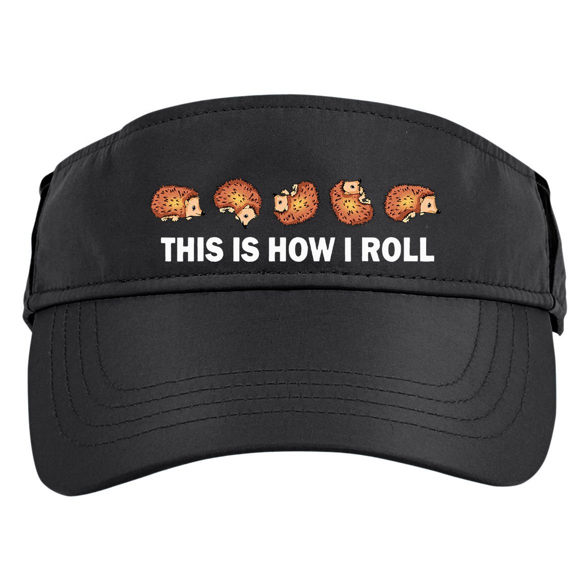Cute Hedgehog This Is How I Roll Hedgehog Adult Drive Performance Visor