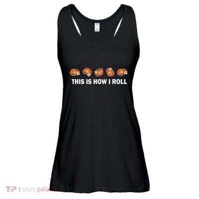 Cute Hedgehog This Is How I Roll Hedgehog Ladies Essential Flowy Tank