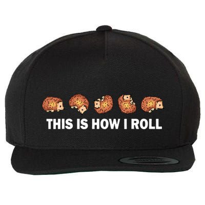 Cute Hedgehog This Is How I Roll Hedgehog Wool Snapback Cap