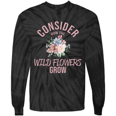 Consider How The Flowers Tie-Dye Long Sleeve Shirt