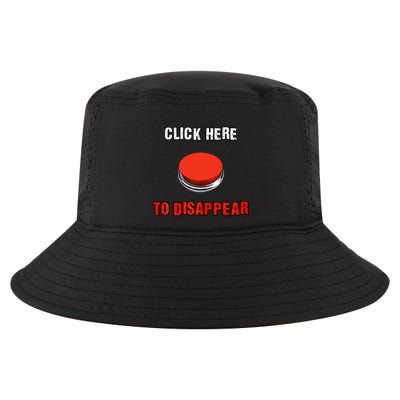 Click Here To Disappear Funny Saying Sarcastic Cool Comfort Performance Bucket Hat