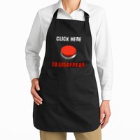 Click Here To Disappear Funny Saying Sarcastic Apron