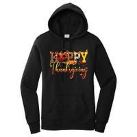 Cute Happy Thanksgiving Turkey Day Fall Autumn Family Dinner Women's Pullover Hoodie