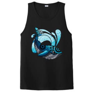 Cute Hawaiian Tribal Whale Activisgift Save The Whales Funny Gift PosiCharge Competitor Tank