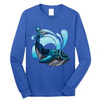 Cute Hawaiian Tribal Whale Activisgift Save The Whales Funny Gift Long Sleeve Shirt