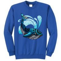 Cute Hawaiian Tribal Whale Activisgift Save The Whales Funny Gift Sweatshirt