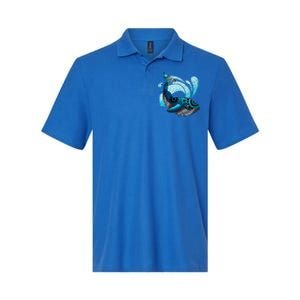 Cute Hawaiian Tribal Whale Activisgift Save The Whales Funny Gift Softstyle Adult Sport Polo