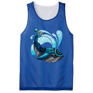 Cute Hawaiian Tribal Whale Activisgift Save The Whales Funny Gift Mesh Reversible Basketball Jersey Tank