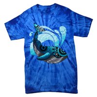 Cute Hawaiian Tribal Whale Activisgift Save The Whales Funny Gift Tie-Dye T-Shirt