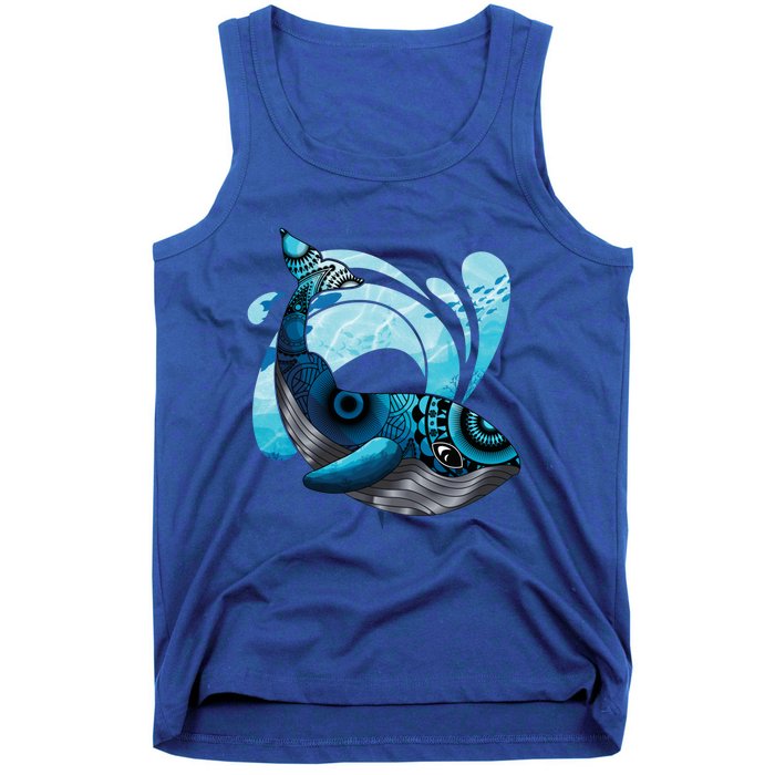 Cute Hawaiian Tribal Whale Activisgift Save The Whales Funny Gift Tank Top