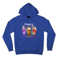 Coffee Halloween Thanksgiving Christmas Happy Hallothanksmas Gift Hoodie