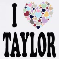 Colorful Heart Taylor First Name Girl I Love Taylor Button