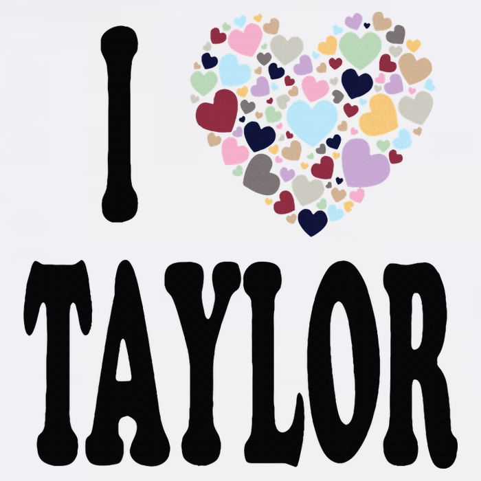 Colorful Heart Taylor First Name Girl I Love Taylor Button