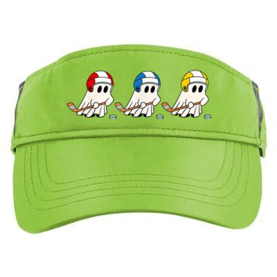 Cute Halloween Trick Or Treat Hockey Cute Ghost Funny Ice Hockey Gift Adult Drive Performance Visor