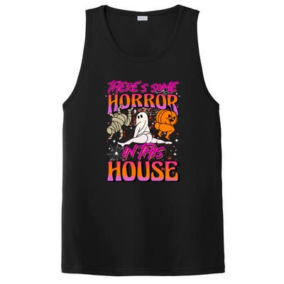 Cute Halloween Theres Some Horrors In This House Ghost Pumpkin Gift  PosiCharge Competitor Tank