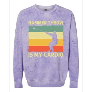 Cool Hammer Throw For Track And Field Throwing Colorblast Crewneck Sweatshirt