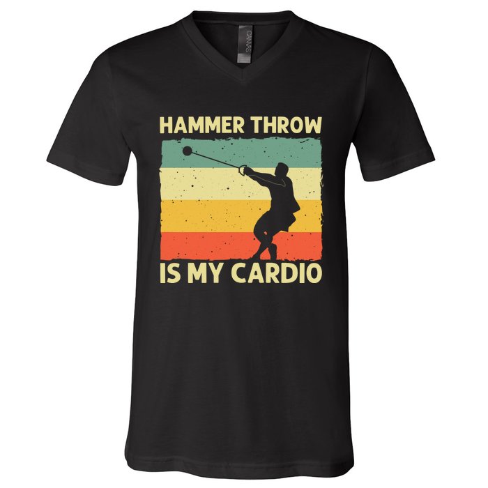 Cool Hammer Throw For Track And Field Throwing V-Neck T-Shirt