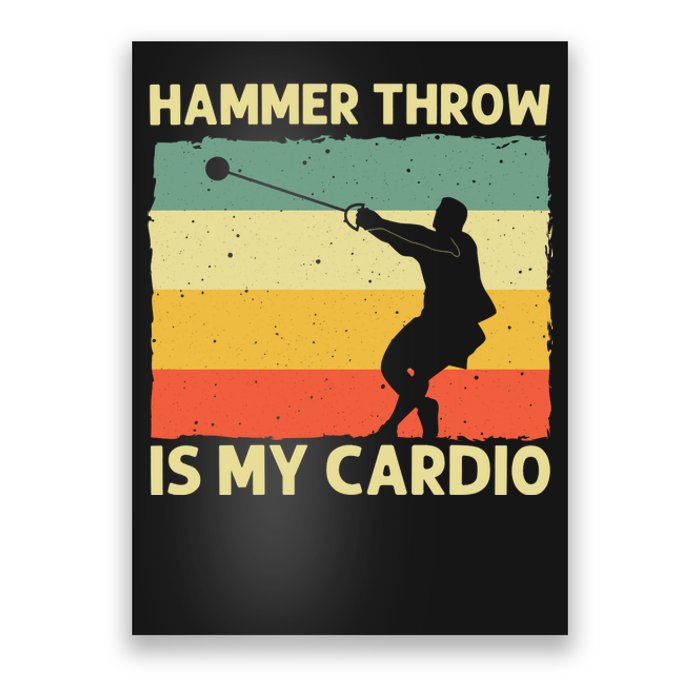 Cool Hammer Throw For Track And Field Throwing Poster