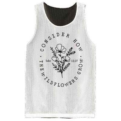 Consider How The Wildflowers Grow Mesh Reversible Basketball Jersey Tank