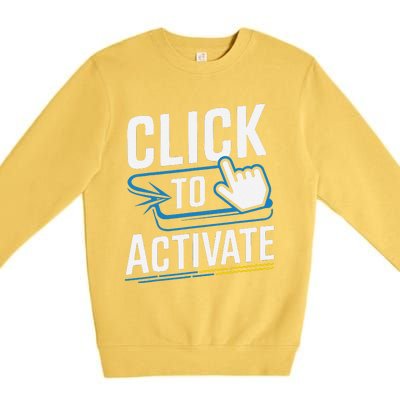 Click Here To Activate Your Inner Nerd Geeks Premium Crewneck Sweatshirt