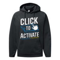 Click Here To Activate Your Inner Nerd Geeks Performance Fleece Hoodie