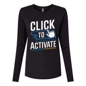 Click Here To Activate Your Inner Nerd Geeks Womens Cotton Relaxed Long Sleeve T-Shirt