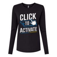 Click Here To Activate Your Inner Nerd Geeks Womens Cotton Relaxed Long Sleeve T-Shirt