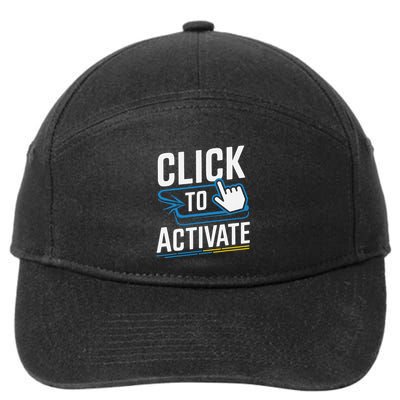 Click Here To Activate Your Inner Nerd Geeks 7-Panel Snapback Hat