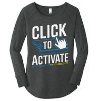 Click Here To Activate Your Inner Nerd Geeks Women's Perfect Tri Tunic Long Sleeve Shirt