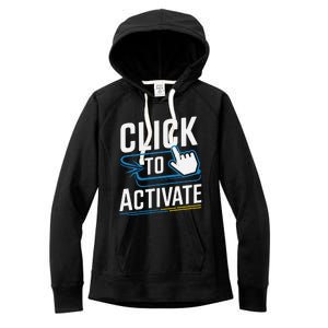 Click Here To Activate Your Inner Nerd Geeks Women's Fleece Hoodie